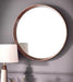 Karina Round Walnut Wall Mirror - SHINE MIRRORS AUSTRALIA