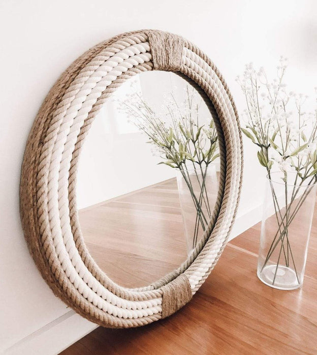 Maui Round Rope Wall Mirror - SHINE MIRRORS AUSTRALIA