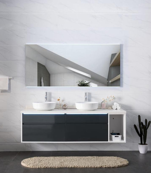 Remer Lucy Standard Backlit LED Bathroom Mirror - SHINE MIRRORS AUSTRALIA