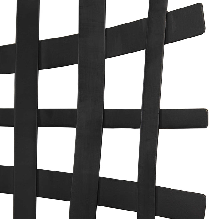 Uttermost Gridlines Black Metal Wall Decor