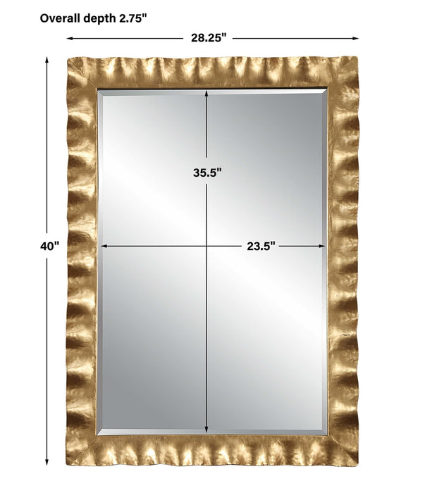 Uttermost Haya Gold Mirror - SHINE MIRRORS AUSTRALIA