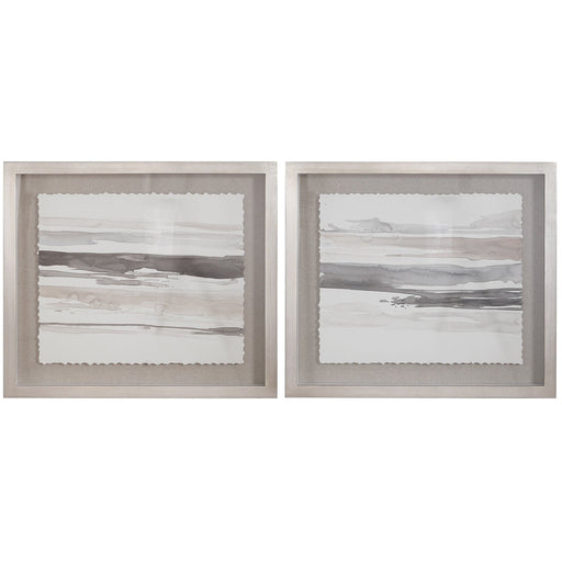 Uttermost Neutral Landscape Framed Prints, Set Of 2 - SHINE MIRRORS AUSTRALIA