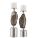 Uttermost Ore Candleholders Set of 2