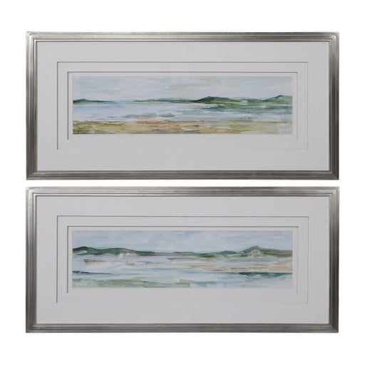 Uttermost Panoramic Seascape Framed Prints Set Of 2 - SHINE MIRRORS AUSTRALIA