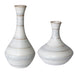 Uttermost Potter Fluted Striped Vases, S/2